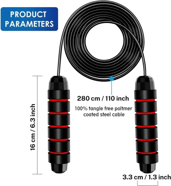 Tangle-Free Speed Wire Jump Rope