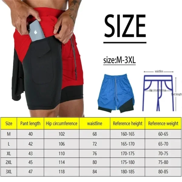 New Men's Padel Sport Shorts Summer Male